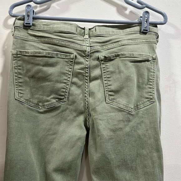 Free People Women's Light Green Ripped Skinny Jeans Size 29 - Picture 5 of 5